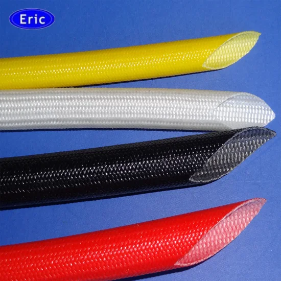 Tubo de aislamiento de fibra de vidrio trenzado de caucho de silicona trenzado recubierto de resina 2753